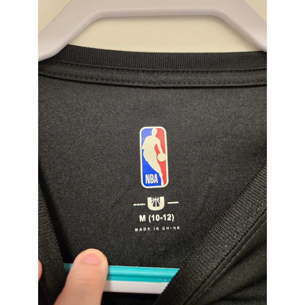 NBA Brooklyn Nets Kevin Durant 7 Graphic T-Shirt Kids Medium 10-12 Black Tee - Picture 3 of 5